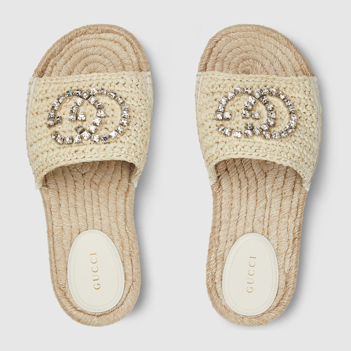 Gucci Women’s espadrille with crystal Interlocking G - Image 4